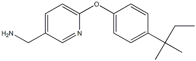 {6-[4-(2-methylbutan-2-yl)phenoxy]pyridin-3-yl}methanamine Struktur