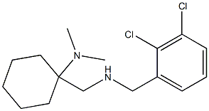 1-({[(2,3-dichlorophenyl)methyl]amino}methyl)-N,N-dimethylcyclohexan-1-amine Struktur