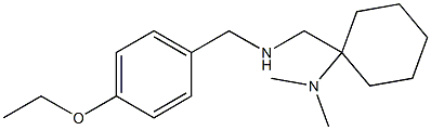 1-({[(4-ethoxyphenyl)methyl]amino}methyl)-N,N-dimethylcyclohexan-1-amine Struktur