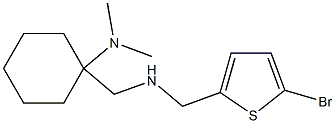 1-({[(5-bromothiophen-2-yl)methyl]amino}methyl)-N,N-dimethylcyclohexan-1-amine Struktur