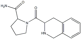 1-(1,2,3,4-tetrahydroisoquinolin-3-ylcarbonyl)pyrrolidine-2-carboxamide Struktur