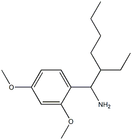 1-(1-amino-2-ethylhexyl)-2,4-dimethoxybenzene Struktur