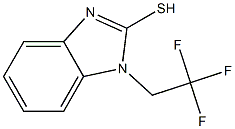 1-(2,2,2-trifluoroethyl)-1H-1,3-benzodiazole-2-thiol Struktur