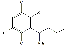 1-(2,3,5,6-tetrachlorophenyl)butan-1-amine Struktur