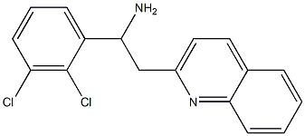 1-(2,3-dichlorophenyl)-2-(quinolin-2-yl)ethan-1-amine Struktur