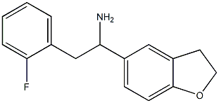 1-(2,3-dihydro-1-benzofuran-5-yl)-2-(2-fluorophenyl)ethan-1-amine Struktur