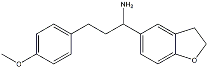 1-(2,3-dihydro-1-benzofuran-5-yl)-3-(4-methoxyphenyl)propan-1-amine Struktur