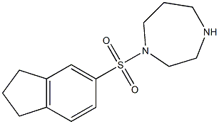 1-(2,3-dihydro-1H-indene-5-sulfonyl)-1,4-diazepane Struktur