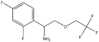 1-(2,4-difluorophenyl)-2-(2,2,2-trifluoroethoxy)ethanamine Struktur