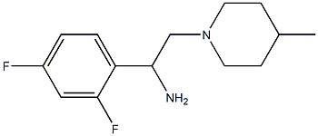 1-(2,4-difluorophenyl)-2-(4-methylpiperidin-1-yl)ethanamine Struktur