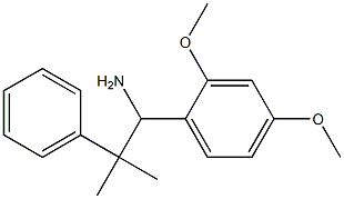 1-(2,4-dimethoxyphenyl)-2-methyl-2-phenylpropan-1-amine Struktur