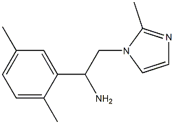 1-(2,5-dimethylphenyl)-2-(2-methyl-1H-imidazol-1-yl)ethanamine Struktur