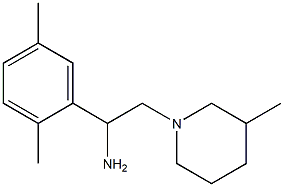 1-(2,5-dimethylphenyl)-2-(3-methylpiperidin-1-yl)ethanamine Struktur