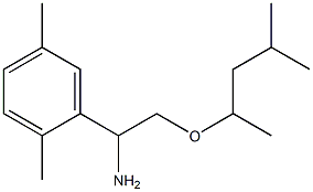 1-(2,5-dimethylphenyl)-2-[(4-methylpentan-2-yl)oxy]ethan-1-amine Struktur