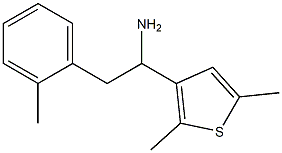 1-(2,5-dimethylthiophen-3-yl)-2-(2-methylphenyl)ethan-1-amine Struktur