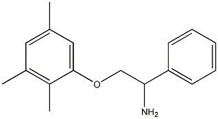 1-(2-amino-2-phenylethoxy)-2,3,5-trimethylbenzene Struktur