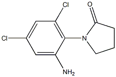 1-(2-amino-4,6-dichlorophenyl)pyrrolidin-2-one Struktur