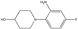 1-(2-amino-4-fluorophenyl)piperidin-4-ol Struktur