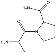 1-(2-aminopropanoyl)pyrrolidine-2-carboxamide Struktur