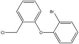 1-(2-bromophenoxy)-2-(chloromethyl)benzene Struktur