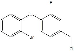 1-(2-bromophenoxy)-4-(chloromethyl)-2-fluorobenzene Struktur