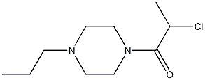 1-(2-chloropropanoyl)-4-propylpiperazine Struktur