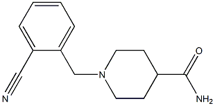 1-(2-cyanobenzyl)piperidine-4-carboxamide Struktur