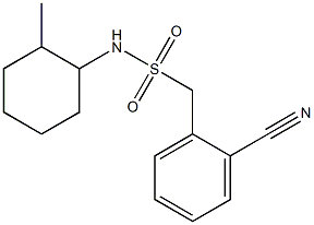 1-(2-cyanophenyl)-N-(2-methylcyclohexyl)methanesulfonamide Struktur