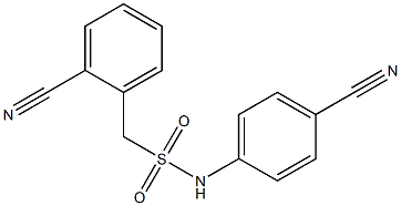 1-(2-cyanophenyl)-N-(4-cyanophenyl)methanesulfonamide Struktur