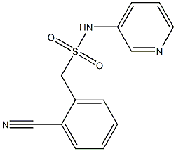 1-(2-cyanophenyl)-N-(pyridin-3-yl)methanesulfonamide Struktur