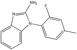 1-(2-fluoro-4-methylphenyl)-1H-1,3-benzodiazol-2-amine Struktur