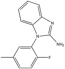 1-(2-fluoro-5-methylphenyl)-1H-1,3-benzodiazol-2-amine Struktur