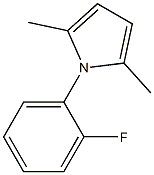 1-(2-fluorophenyl)-2,5-dimethyl-1H-pyrrole Struktur