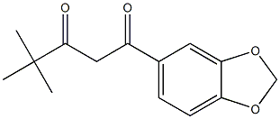 1-(2H-1,3-benzodioxol-5-yl)-4,4-dimethylpentane-1,3-dione Struktur