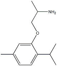 1-(2-isopropyl-5-methylphenoxy)propan-2-amine Struktur