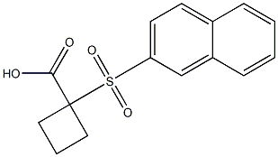 1-(2-naphthylsulfonyl)cyclobutanecarboxylic acid Struktur