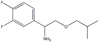 1-(3,4-difluorophenyl)-2-(2-methylpropoxy)ethan-1-amine Struktur