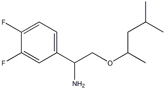 1-(3,4-difluorophenyl)-2-[(4-methylpentan-2-yl)oxy]ethan-1-amine Struktur