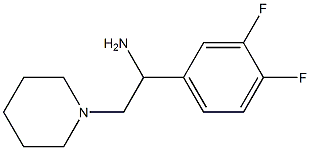 1-(3,4-difluorophenyl)-2-piperidin-1-ylethanamine Struktur