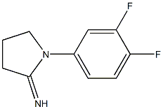 1-(3,4-difluorophenyl)pyrrolidin-2-imine Struktur