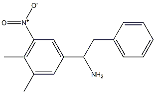 1-(3,4-dimethyl-5-nitrophenyl)-2-phenylethan-1-amine Struktur