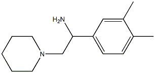 1-(3,4-dimethylphenyl)-2-(piperidin-1-yl)ethan-1-amine Struktur