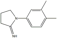 1-(3,4-dimethylphenyl)pyrrolidin-2-imine Struktur