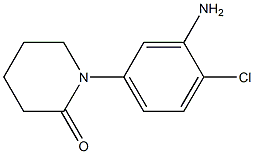 1-(3-amino-4-chlorophenyl)piperidin-2-one Struktur