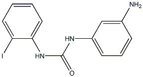 1-(3-aminophenyl)-3-(2-iodophenyl)urea Struktur