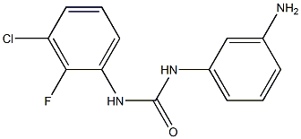 1-(3-aminophenyl)-3-(3-chloro-2-fluorophenyl)urea Struktur