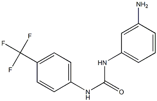 1-(3-aminophenyl)-3-[4-(trifluoromethyl)phenyl]urea Struktur