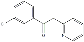 1-(3-chlorophenyl)-2-(pyridin-2-yl)ethan-1-one Struktur