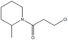 1-(3-chloropropanoyl)-2-methylpiperidine Struktur