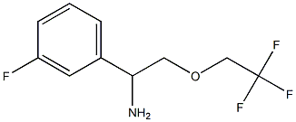 1-(3-fluorophenyl)-2-(2,2,2-trifluoroethoxy)ethan-1-amine Struktur